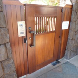 Stain Varnished Entry Gate